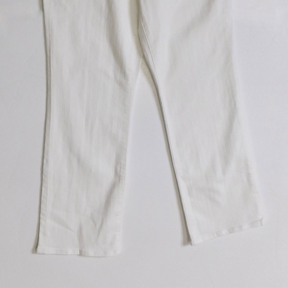 NWT!! J. CREW Mid Rise Kickout Jeans Denim White Stretch Solid Cropped Size 29P - Picture 5 of 16